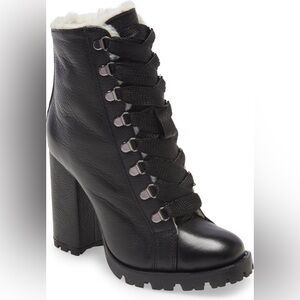 Schutz -NWOB Zhara Lace-Up Boot in Color Black Size 5.5 🔥